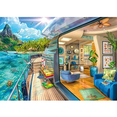 Imagen de Ravensburger Puzzle: Crucero a los Trópicos, Puzzle 1000 Piezas, Puzzles para Adultos, Piezas Pegamento Enmarcar Puzzles, Rompecabezas Regalos Adultos