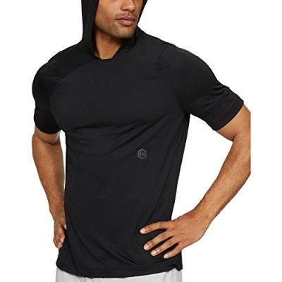 Imagen de Under Armour UA Rush Sudadera con Capucha, de Hombre Manga Corta tecnología Rush, cómoda Deportiva Corte Ajustado