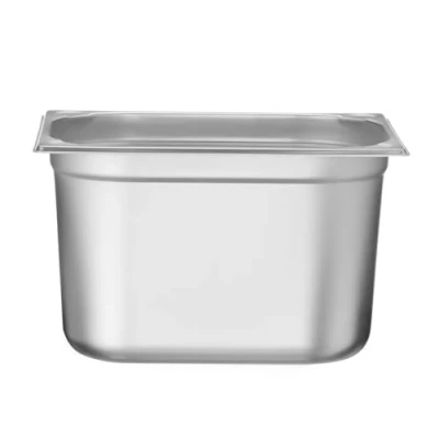 Imagen de HENDI Recipiente GN 1/2,contenedor GN,esquinas reforzadas,resistente a Temperaturas de 40 300C,apto para hornos,congeladores,calientaplatos,baño María,12.5L,325x265x(H) 200mm,acero inoxidable