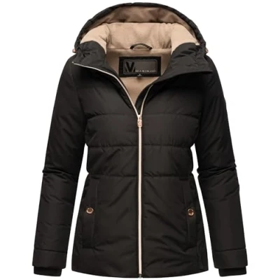 Imagen de MARIKOO Chaqueta de invierno para mujer material reciclado con capucha Alemee 16 XS 3XL, Negro , S