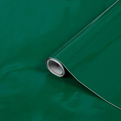 Imagen de d c fix vinilo adhesivo muebles Esmeralda unicolor brillante autoadhesivo impermeable decorativo para cocina, armario, puerta, mesa papel pintado forrar rollo láminas 45 cm x 2 m