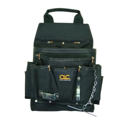 Imagen de CLC Custom Leathercraft 5505 Bolsa de Herramientas Profesional para Electricista, poliéster balístico, 12 Bolsillos, Color Negro