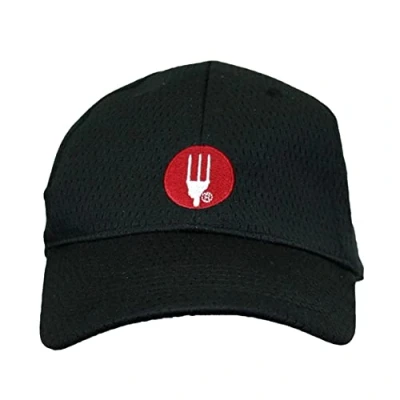 Imagen de Chef Works Gorra de Béisbol Cool Vent con Logotipo, Negro, Talla única Unisex Adulto