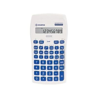 Imagen de OSAMA Calculadora científica de 56 Funciones, 10 dígitos Mantissa y 2 exponente, Cosas para la Escuela con Funda Deslizante válida exámenes Estado Material Escolar Back to School,