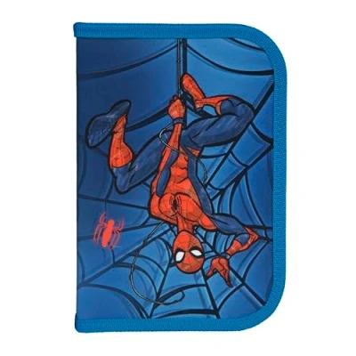 Imagen de Scooli Estuche Escolar Relleno Spider Man con bolígrafos y Accesorios Ideal para la Escuela, el Tiempo Libre Viajar a Partir de 6 años