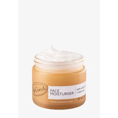 Imagen de UpCircle Hidratante facial con polvo de argán 60 ml, crema nutritiva día, vitamina E, aloe vera, glicerina, karité + manteca coco, natural, vegano libre crueldad