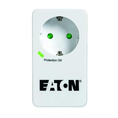 Imagen de Eaton Multi Enchufe/Pararrayos Protection Box 1 DIN PB1D Enchufe Schuko Negro y Blanco