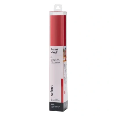Imagen de Cricut Smart Vinyl Permanent 1 sheet 33cm x Red, Cloruro de polivinilo, 0.9m (3ft), 9, Talla única