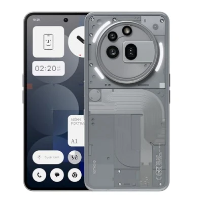 Imagen de Nothing Phone (3a) Pro 256 GB Smartphone con cámara periscópica OIS de 50MP, Ultra Zoom 60x, Carga rápida a 50W y Pantalla AMOLED Flexible FHD+ 6,77&quot; Gris