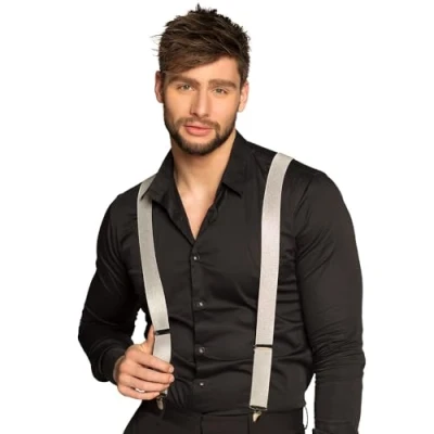 Imagen de Boland Tirantes, ajustables, elegantes, años 20, Gatsby, carnaval, Halloween, fiesta temática, disfraces, teatro, accesorio
