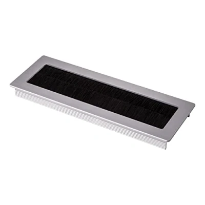 Imagen de SOTECH 1 x pasacables Toledo de aluminio anodizado plata 200 70 mm Dimensión montaje: 190 62 15,3