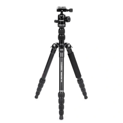 Imagen de Caruba Trípode de cámara Aluminio Travelstar Ligero para Cabeza Bola 360 Grados un Uso óptimo