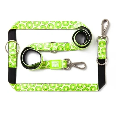 Imagen de MAX &amp; Molly Correa multifunción para Perros de 2 m con mosquetones, Cuello Kiwi/M, Acolchada, Segura y Flexible, Comodidad tu Fiel compañero