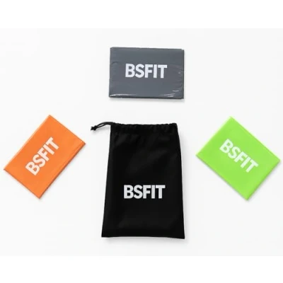 Imagen de BSFIT® Bandas Elasticas Fitness[Set de 3] 1.2M a /2M /Estirada,Cintas con 3 Niveles Resistencia, Pilates, Cross, Estiramientos, Musculacion, Piernas, Brazos, Fuerza, Yoga Pilates