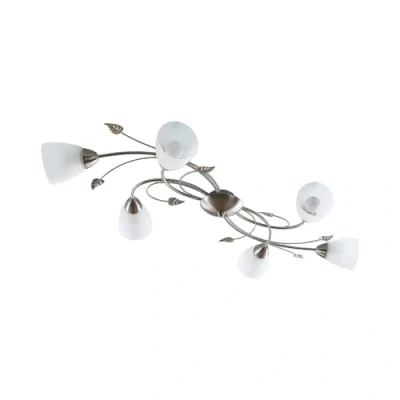 Imagen de lámpara de techo &#039;Yannie&#039; en Gris hecho Metal e.o. para Salón &amp; Comedor (6 llamas, E14) Lindby techo,
