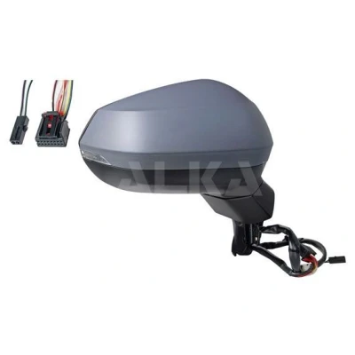 Imagen de Espejo retrovisor Alkar 9042827 derecha imprimado eléctrico calefactable, convexo para vehíc. con volante a la izquierda