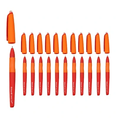 Imagen de Pelikan Erase 2.0, Penna Cancellabile Ergonomica Roller, Inchiostro Rosso, Set Penne per Destrimani e Mancini, Cancellabili la Scuola, Refill Rosso Incluso, Ricaricabile, 12 Pezzi