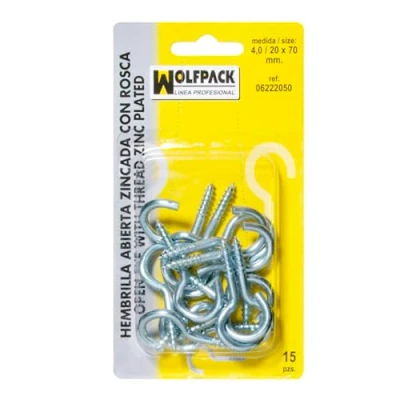 Imagen de WOLFPACK LINEA PROFESIONAL Hembrilla Abierta 2.1/14 x 25 mm