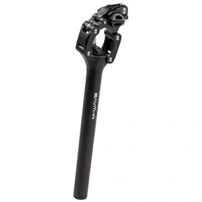 Imagen de M Wave Fourspring Vario Tija de Asiento paralelograma, Unisex, Negro, Radius 30.9 mm