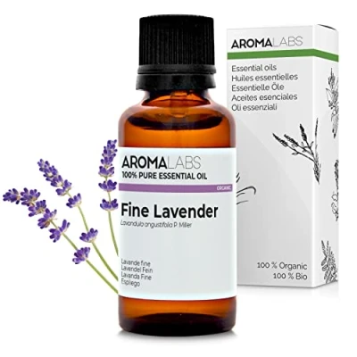 Imagen de BIO Aceite Esencial Espliego 30mL 100% Puro, Natural, Quimiotipado y Certificado AB Aroma Labs (Marca Francesa)