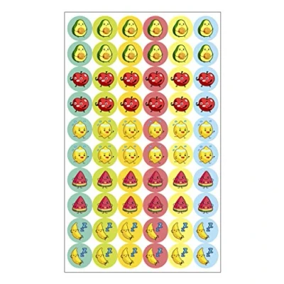 Imagen de Emparejador de calcetines: FRUIT 60 Etiquetas termoadhesivas
