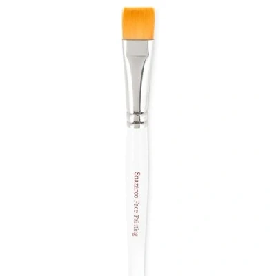 Imagen de Snazaroo Pincel profesional para pintura facial, ancho plano, color blanco