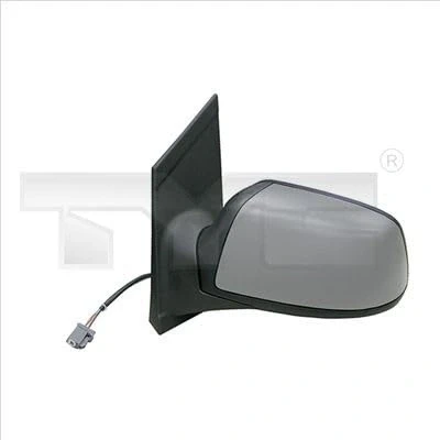 Imagen de espejo retrovisor Tyc 310 0113 derecha imprimado negro convexo, calefactable, abatible eléctricamente, para ajuste elect. FORD: Focus 2