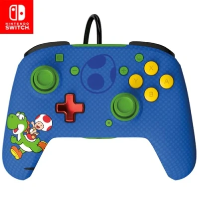 Imagen de PDP Switch Rematch Wired mando TOAD &amp; YOSHI Officially Licensed by Nintendo Customizable buttons, sticks, triggers, and paddles Ergonomic mandos