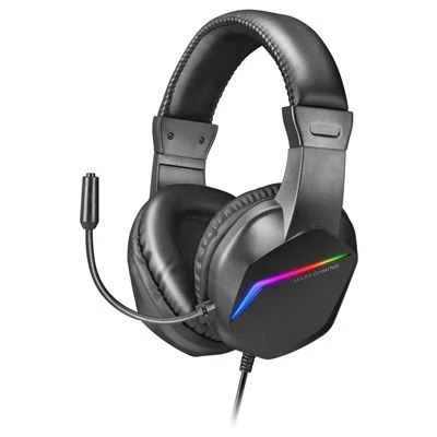 Imagen de MARS GAMING Aur+micro MH122 FRGB Cancel.ruid Black