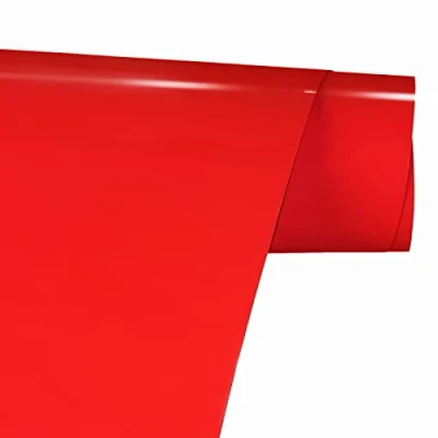Imagen de FORBELL Vinilo de transferencia calor, película hierro textil 30,5 cm x 3 m, plotter (Rojo)