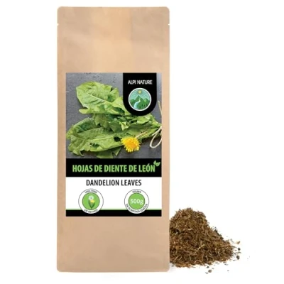 Imagen de Infusión de diente león, Pie Té hojas león cortadas, suavemente secadas, 100% puras y naturales, (500 GR)