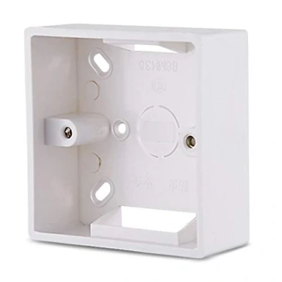 Imagen de GUMEI 86X86 PVC Caja de Conexiones Espesamiento Casete Montaje en Pared para Interruptor Base Inferior eléctrica Accesorios