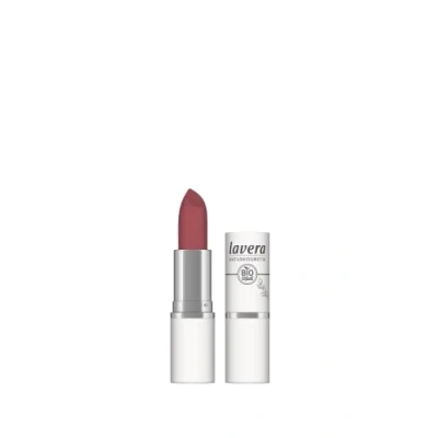 Imagen de lavera Velvet Matt Lipstick Pink Coral 05 Cosmética natural Uso cómodo, Sin secado de los labios gluten Largo glasting Mantequilla flor orgánica y aceite girasol orgánico 4,5g