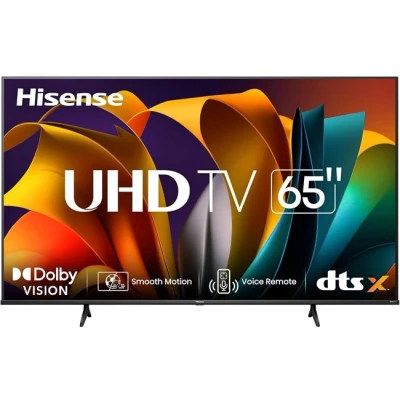 Imagen de TV LED 65&quot; Hisense 65A6Q, UHD 4K, Quad Core/MT9603, IA 4K Upscaler, Modo Juego Plus, Control por voz, Negro