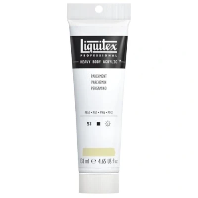 Imagen de Liquitex Acrílico Heavy Body pintura acrílica para bellas artes de cuerpo espeso calidad profesional, color pergamino 138 ml