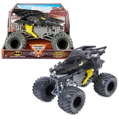 Imagen de DC Monster Jam, Camión Monstruo Batman Oficial, vehículo de coleccionista Metal, a Escala 1:24, Juguetes para niños Partir 3 años