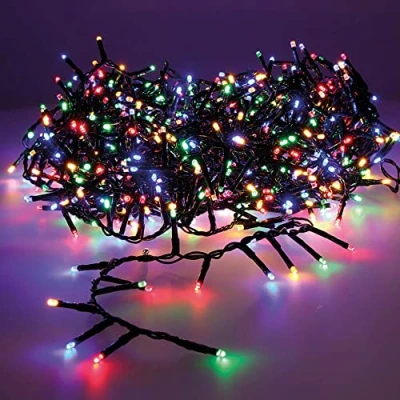 Imagen de Lumineo 72250 Guirnalda Led Compact Parpadeante Cable Verde, 22.5 M, Multicolor, Multicolor