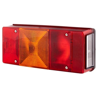 Imagen de HELLA Piloto posterior Lámparas incandescentes 12V montaje exterior ECE Color de tulipa: rojo/amarillo Conector: Conector plano izquierda Cant.: 1 2VB 007 547 171