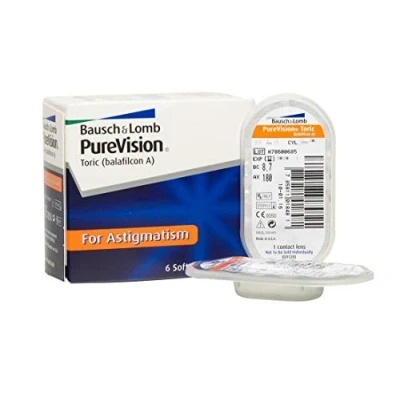 Imagen de BAUSCH + LOMB PureVision® Toric For Astigmatism Lentes de contacto reemplazo mensual para Astigmatismo
