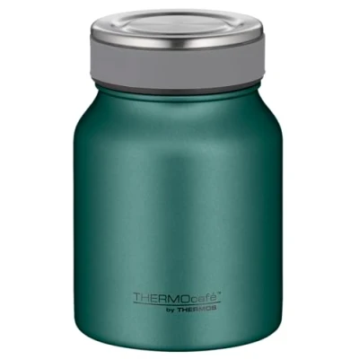 Imagen de THERMOcafé by THERMOS TC Food Jar Moss Green mat Recipiente térmico de 0,50 l, doble pared, acero inoxidable, a prueba fugas, apto para lavavajillas, oficina y viajes