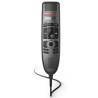 Imagen de Philips SMP3700 SpeechMike Premium Micrófono de dictado USB Control precisión Botones táctil sensor carbón