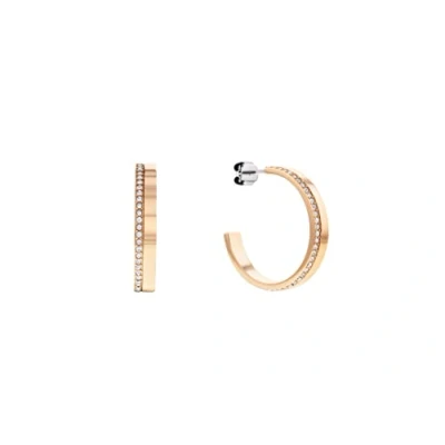 Imagen de Calvin Klein Pendientes de aro para Mujer Colección MINIMAL LINEAR con cristales 35000165