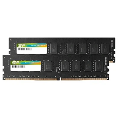 Imagen de SP Silicon Power Memoria de Escritorio UDIMM DDR4 2666MHz 32 GB (2 X 16 GB), 288 Pines, CL19, 1,2 V, no ECC, sin búfer, Compatible con Plataformas Intel Skylake X/Placas Base Kaby Lake CPU