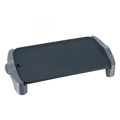 Imagen de Jata GR555A Plancha de Asar, Antiadherente, Resistencia al rayado, 2500 W, Medidas 46 x 28 cm, en forma M, Fabricada España, Fácil limpieza, Bandeja recogesalsas