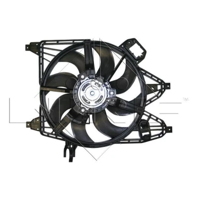 Imagen de NRF 47365 Ventilador de radiador 383 12 400 con bastidor (armazón) RENAULT: Kangoo I
