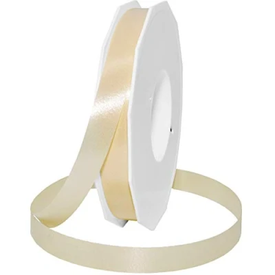 Imagen de C.E. PATTBERG cinta regalo color crema, 91 m de embalar para rizar, 15 mm ancho manualidades, decoración y envolver regalos cualquier ocasión