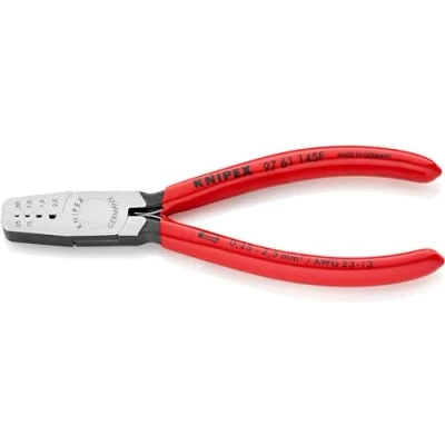 Imagen de Knipex Alicate para arandelas exteriores de ejes negro atramentado, recubiertos plástico 125 mm (cartulina autoservicio/blíster) 46 21 A01 SB
