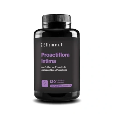 Imagen de Arándano Rojo, D Manosa y Probióticos para Flora Intima, Cistitis Bienestar Urinario Cranberry de alta biodisponibilidad con Probioticos Mujer Intima (20 mil millones UFC) Zenement