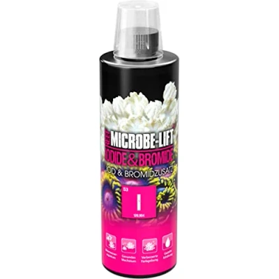 Imagen de Microbe Lift Yoduro &amp; Bromuro 236 ml Aditivo de YODO y bromuro, Mejora la vitalidad los Colores corales, favorece Salud acuarios Marinos.