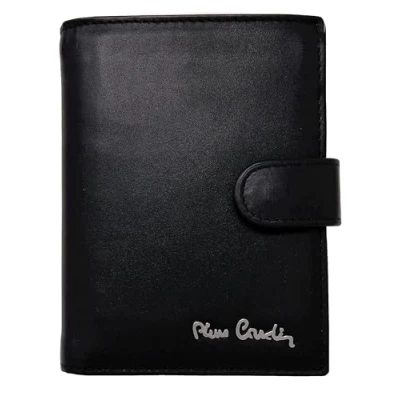 Imagen de Pierre Cardin,Cartera de Hombre,Cuero Real,Slim, Hombre, pequeña Delgada RFID, Regalo, Billetera con Monedero, Delgada, Porta Billetes, niño